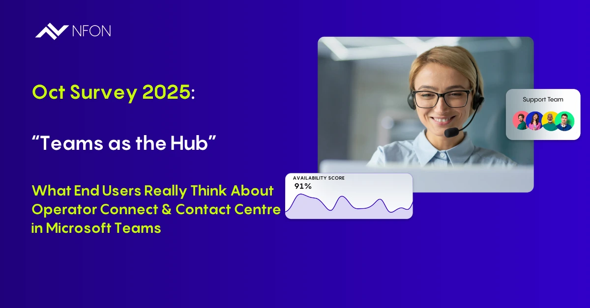 Oct Survey 2025: “Teams as the Hub” — What End Users Really Think About Operator Connect & Contact Centre in Microsoft Teams