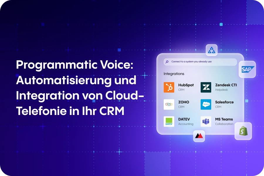Programmatic Voice: Automatisierung und Integration von Cloud-Telefonie in Ihr CRM