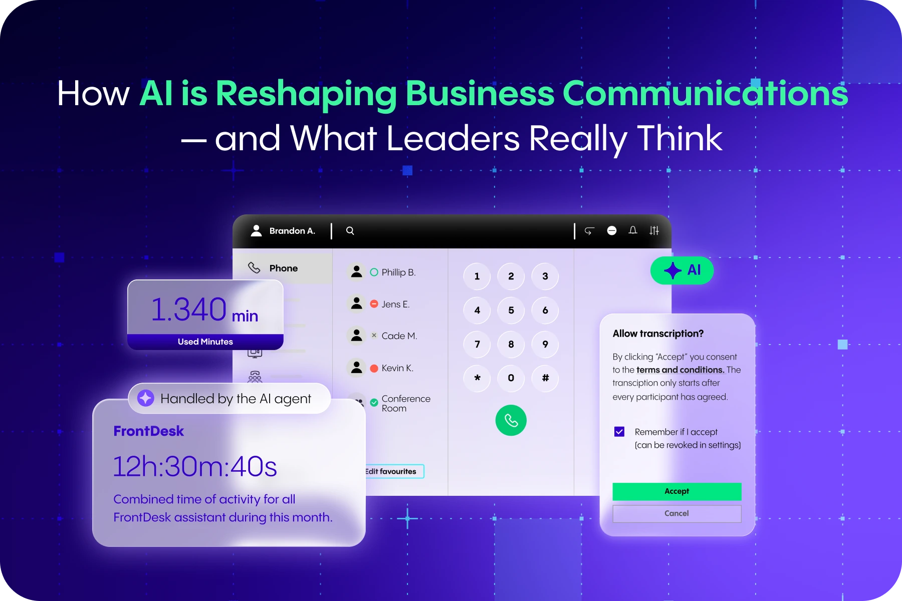 How AI is Reshaping Business Communications — and What Leaders Really Think