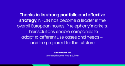Cloud-Telefonie, Cloud-Telefonie Markt, Cloud Telefonanlage, NFON Frost & Sullivan, Elika Popova, Quote 